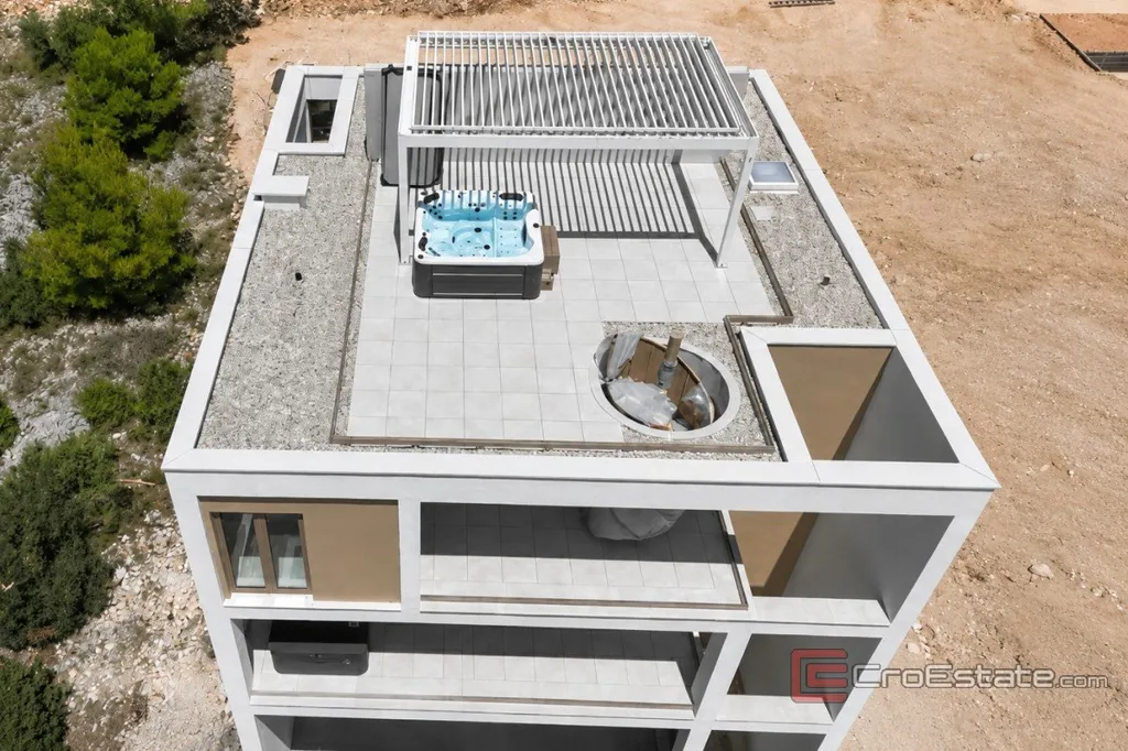 Õhuvaade - Penthouse with Sea View in Primosten