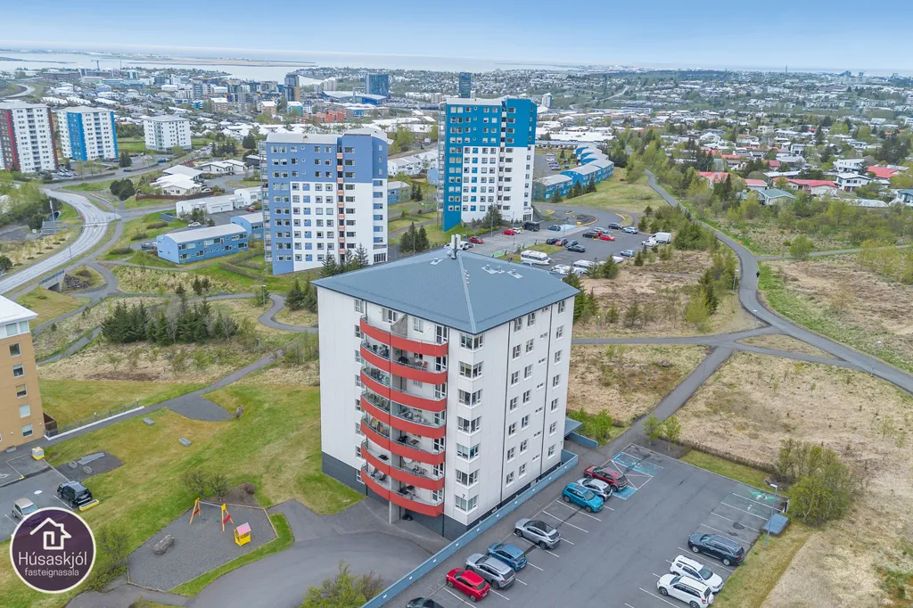 Vue aérienne - Apartment with Panoramic Views in Kopavogur