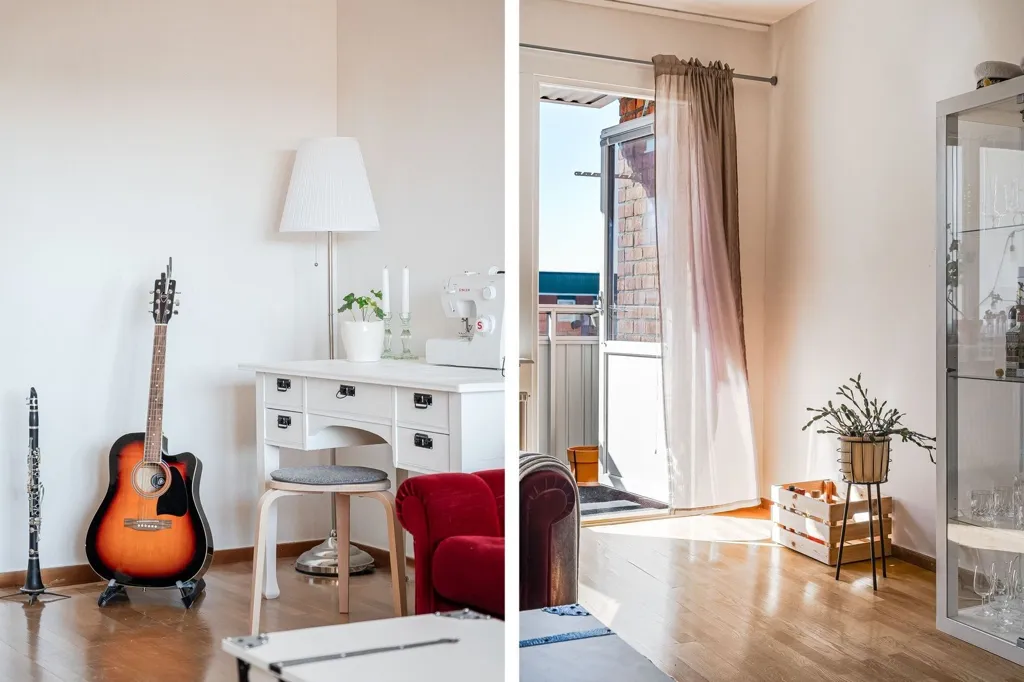 Séjour - Apartment with South-Facing Balcony in Sundsvall