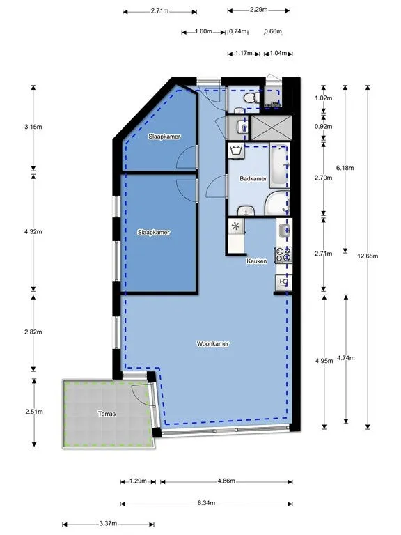 Plan - Apartment with Parking in Rotterdam Kralingen
