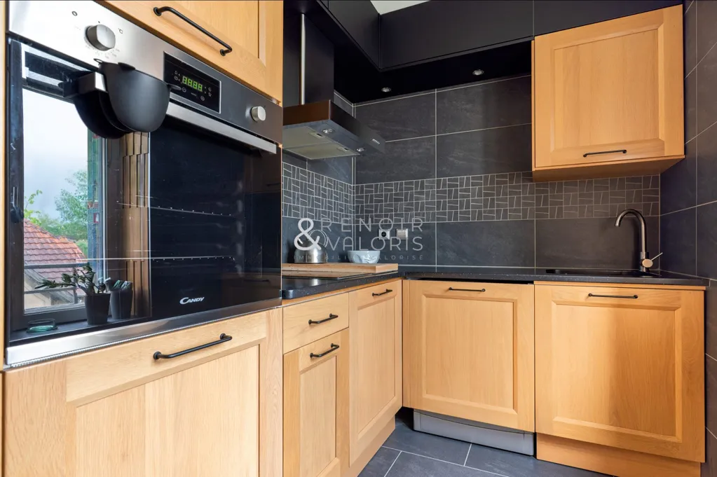 Köök - Renovated Apartment with Garden in Nancy