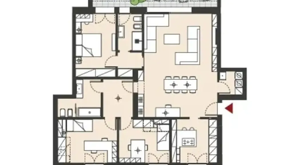 Plaan - Contemporary Attico with Terraces in Monza