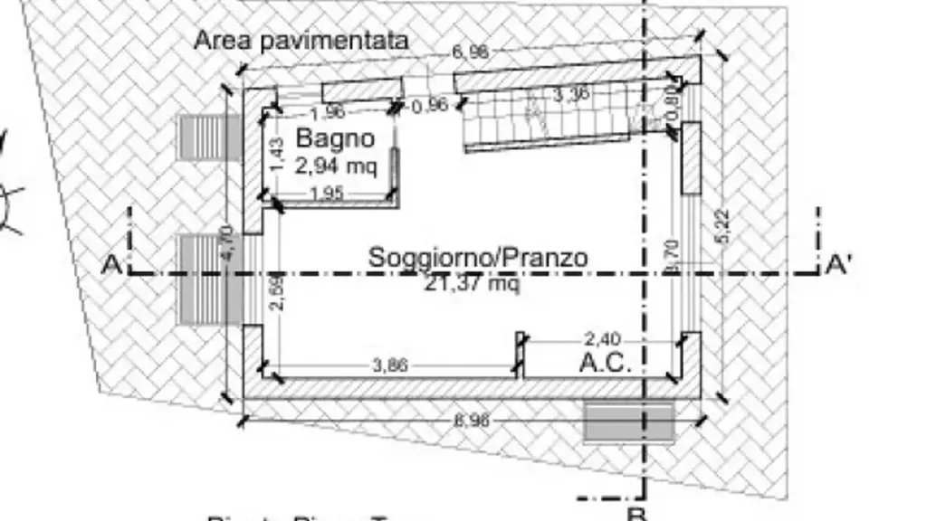 Plaan - Rustic Home with Construction Potential in Palestrina