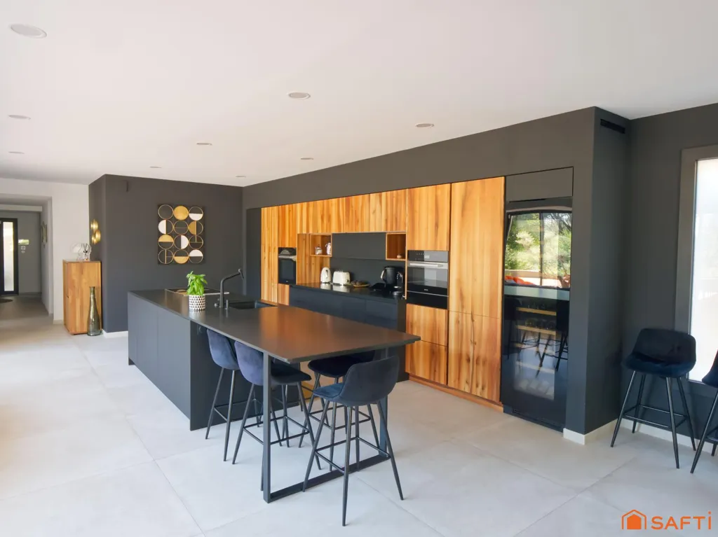 Cuisine - Villa Contemporaine avec Piscine à Pujaut