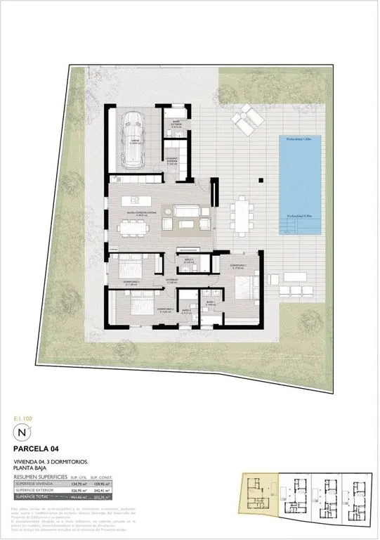 Plan - New Build Villa with Pool in San Pedro del Pinatar