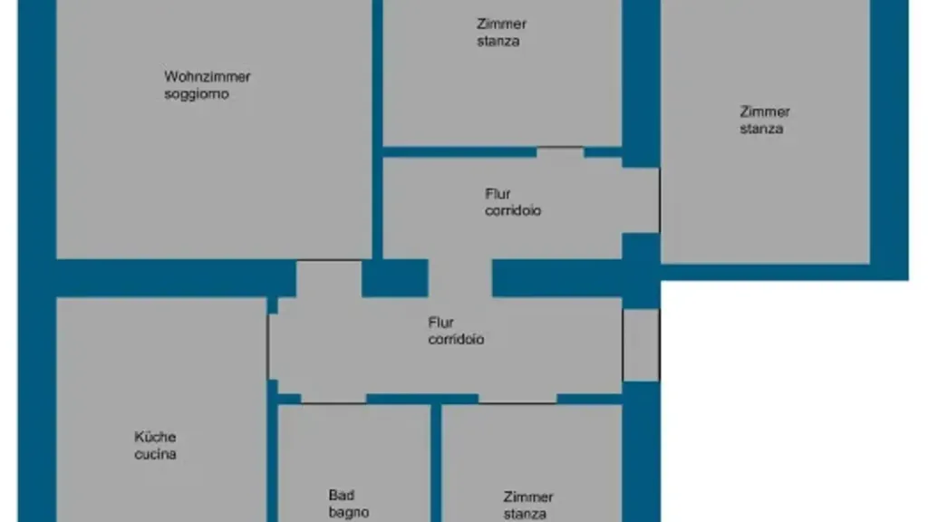 Plan - Spacious Apartment with High Ceilings in Bolzano