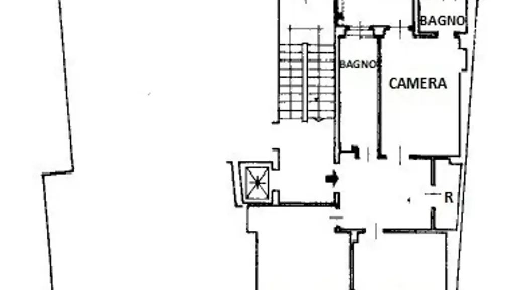 Plan - Fully Renovated Triplex with Balconies in Turin
