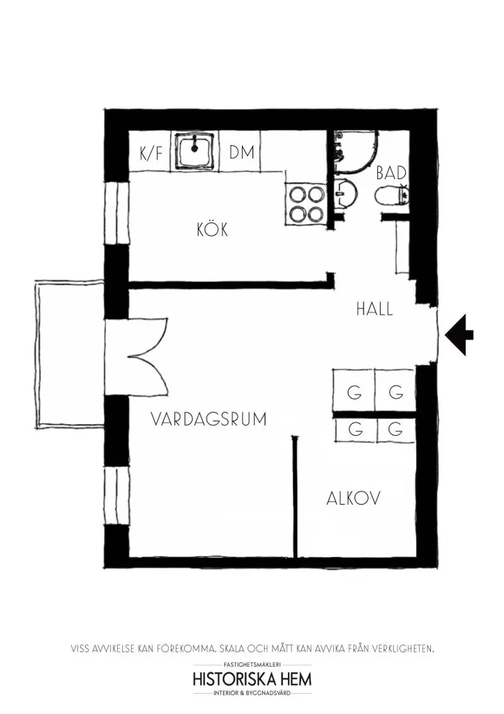 Appartement 1 pièces à Stockholms kommun