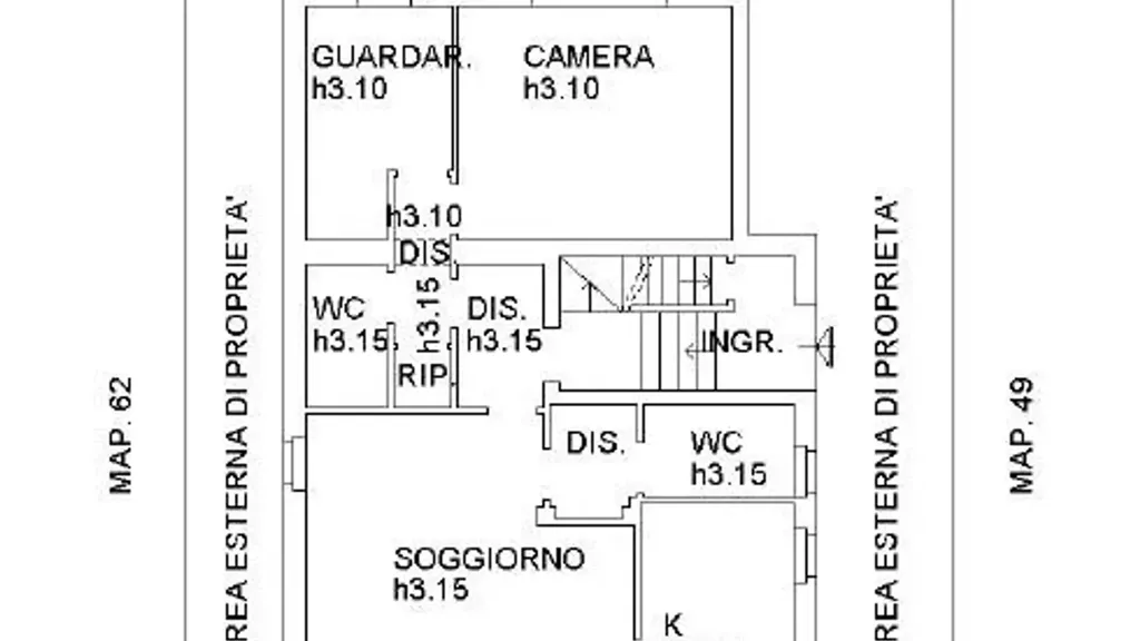 Floor Plan - Luxury Villa with Private Garden in Milan