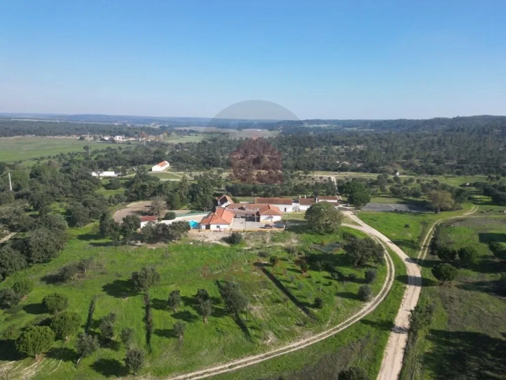 Aerial - Luxury House with Pool in Almeirim