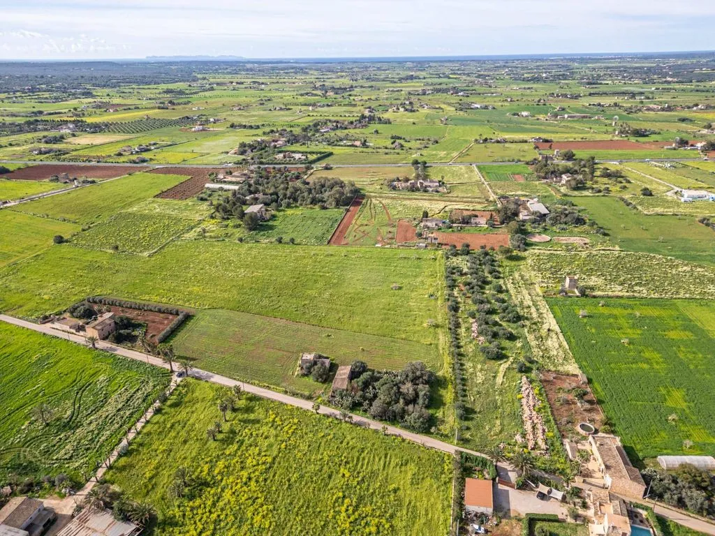 Aerial - Rustic Plot with Traditional Buildings in Campos