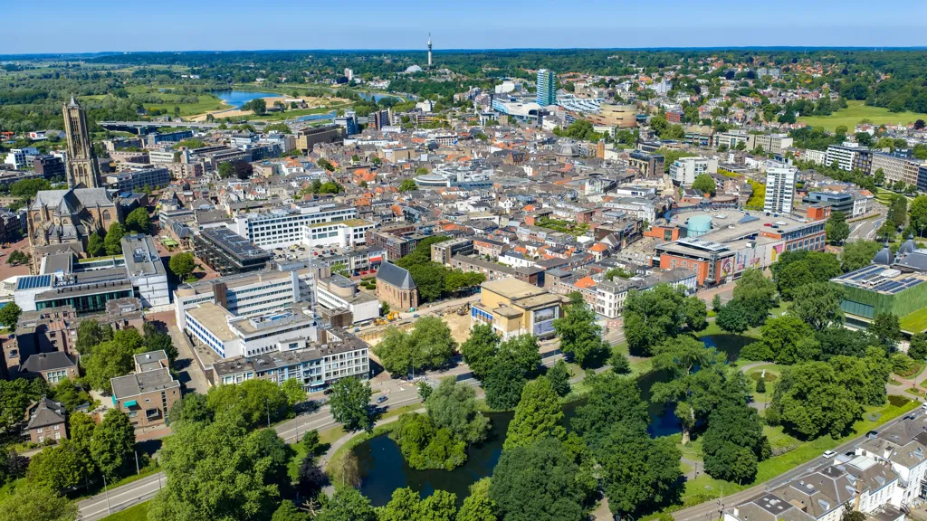 Aerial - 3-Bedroom Apartment with Balcony in Arnhem