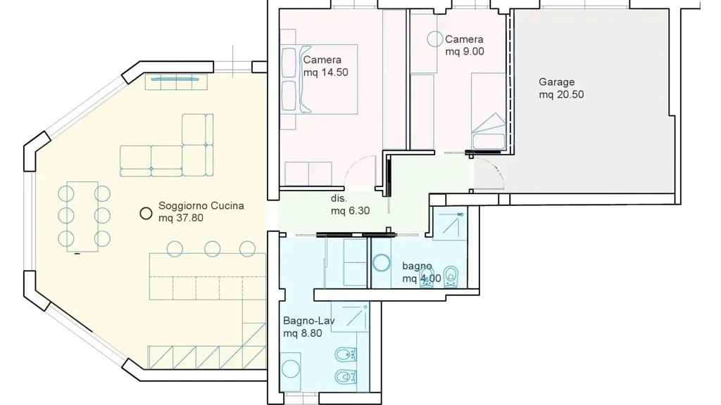 Plaan - Rustic Triplex with Sea View in Longiano