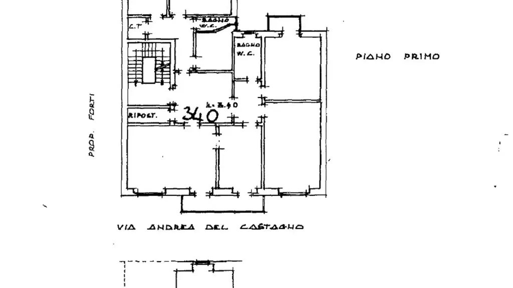 Plaan - Spacious Apartment with Balconies in Florence