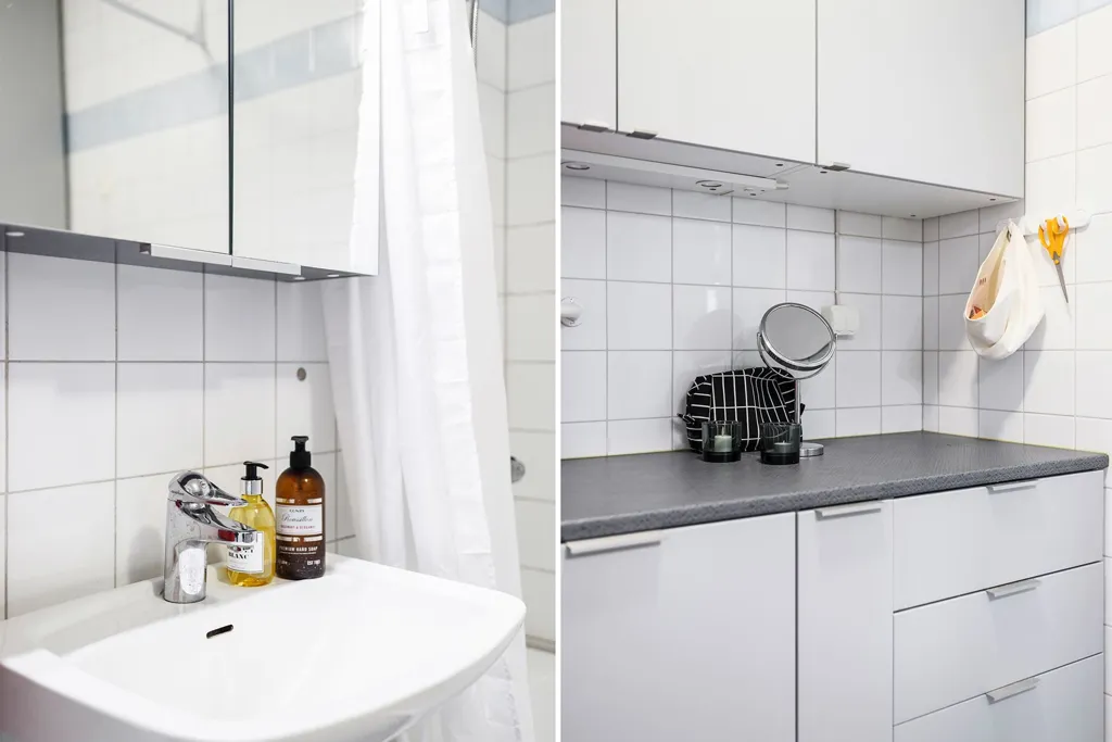Salles de bain - Apartment with Balcony in Vasastan