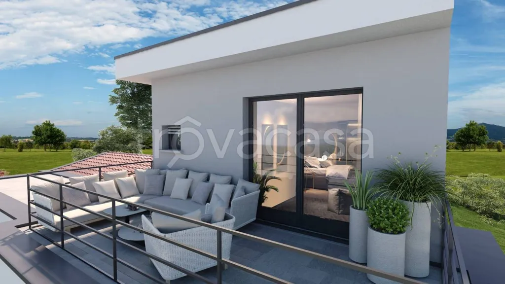 Terrasse - New Villa with Panoramic View in Valgreghentino