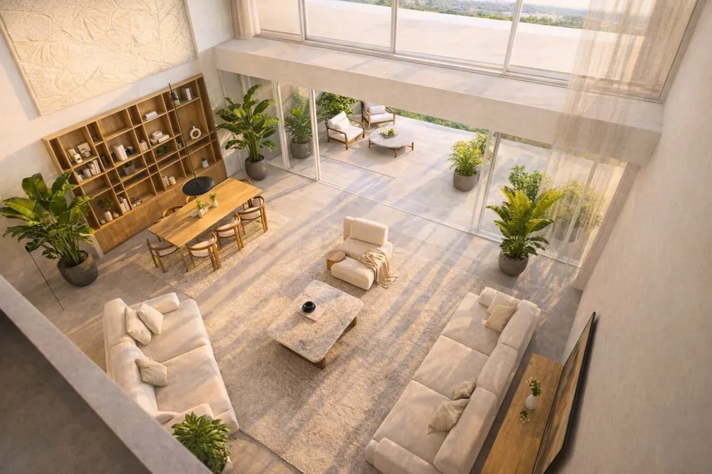 Soggiorno - Modern Penthouse with Pool in Glyfada