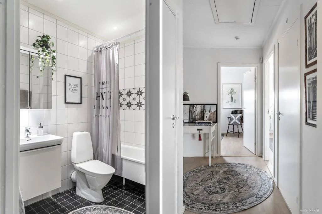 Salles de bain - Modern Flat with Balcony in Gustavslund