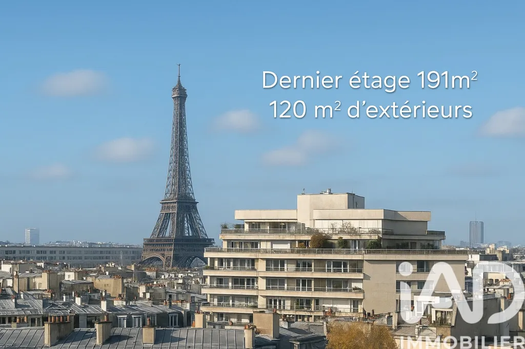Balcon - Appartement Luxe avec Vue Panoramique sur la Tour Eiffel à Montparnasse