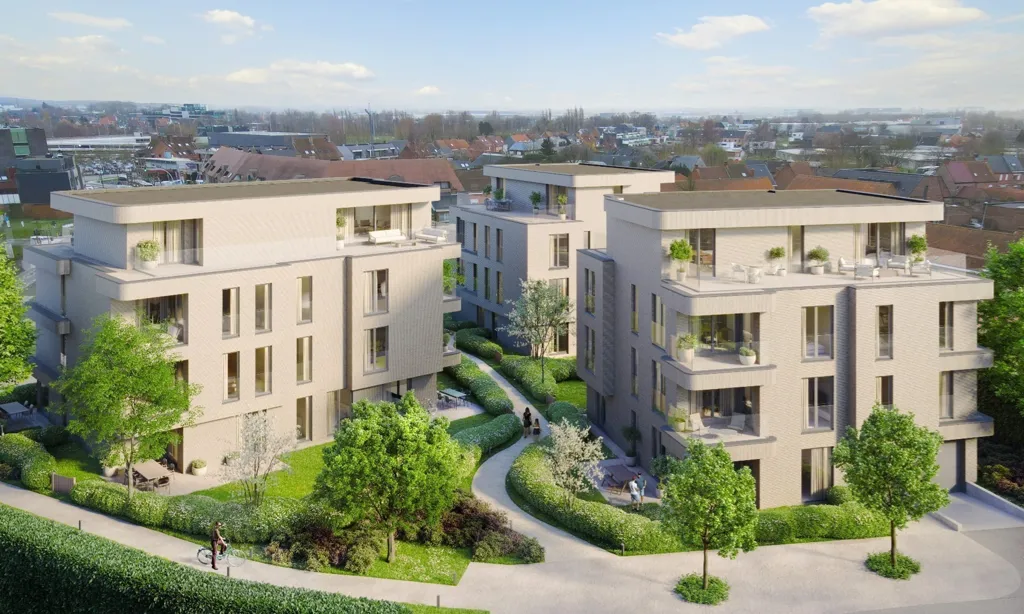 Õhuvaade - Apartment with Terrace in Waregem