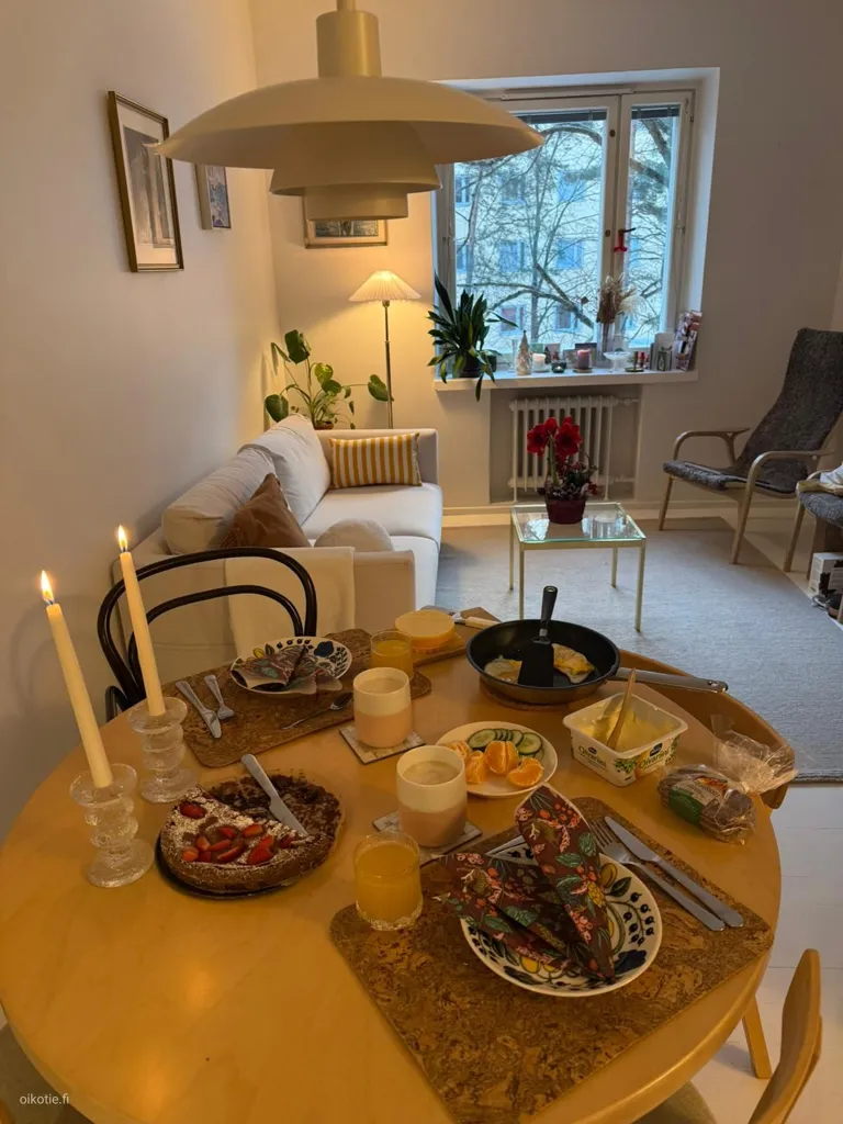 Salle à manger - Bright Two-Bedroom Flat with Balcony in Meilahti