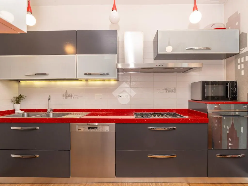 Köök - Panoramic Penthouse with Terrace in Turin