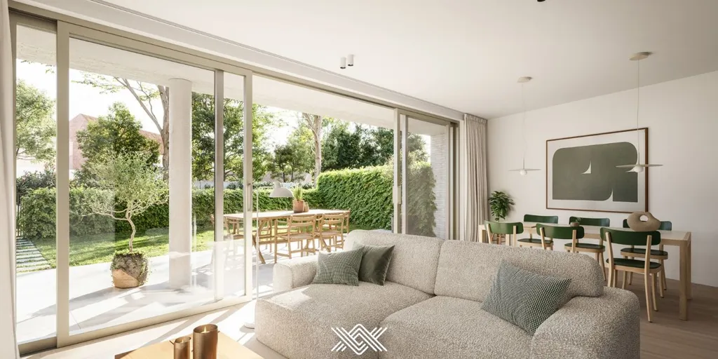 Séjour - Duplex avec Terrasse et Jardin à Zwijnaarde, Gent
