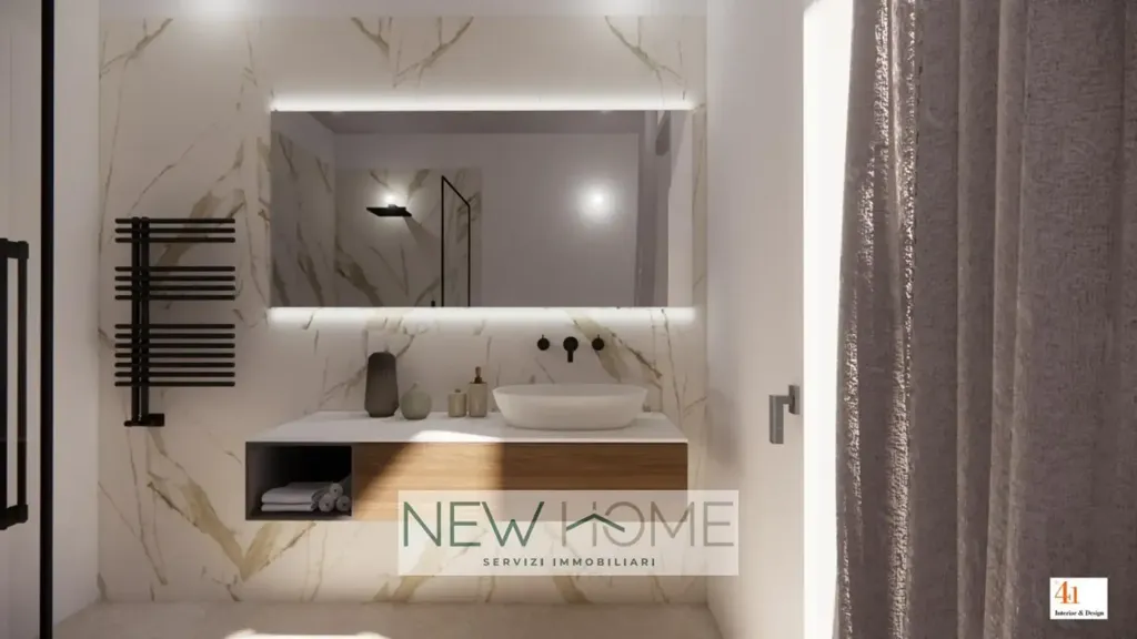 Bathrooms - Class A4 Apartment with Terrace in Verona