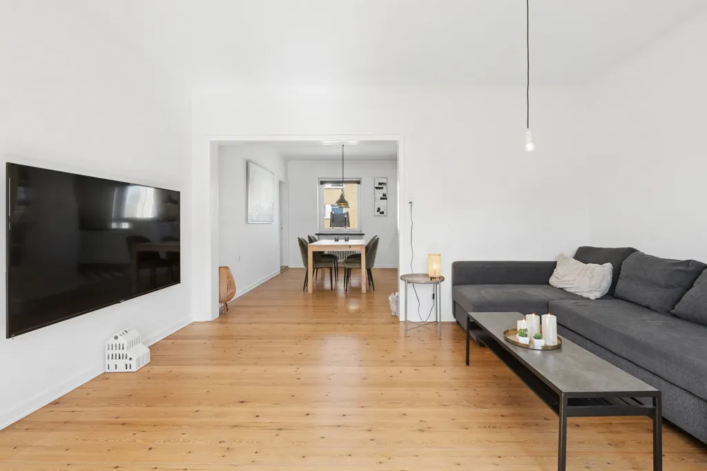 Séjour - Apartment with Garden View in Randers