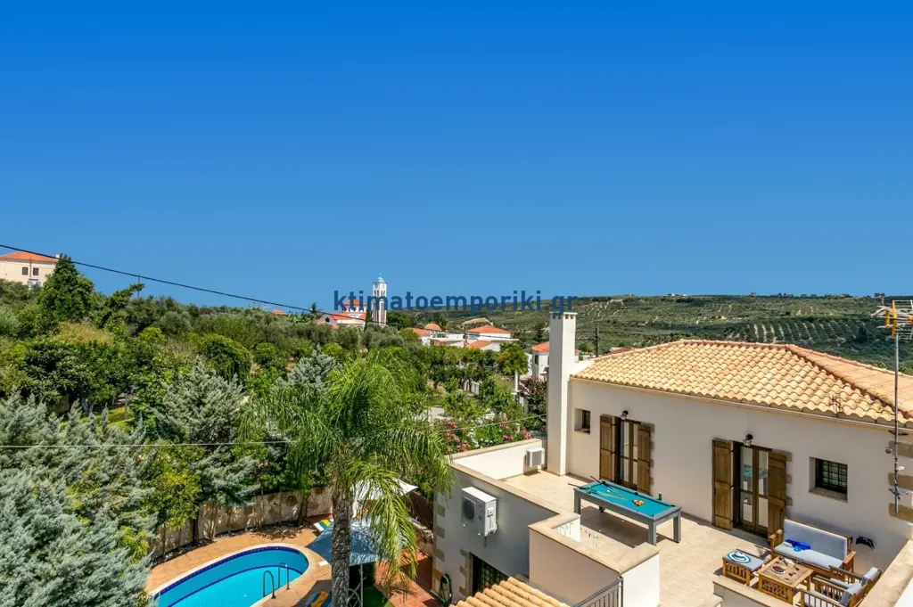 Vista aerea - Villa with Pool in Kolymvari, N. Chania