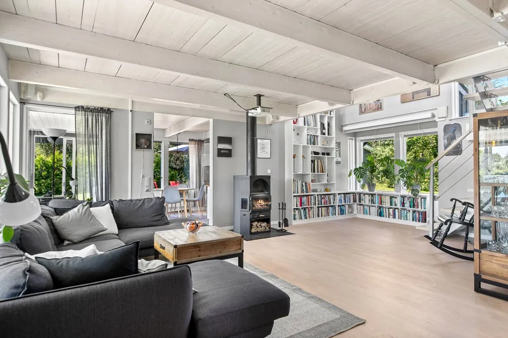 Séjour - Architectural Villa with Sea View in Kalmar