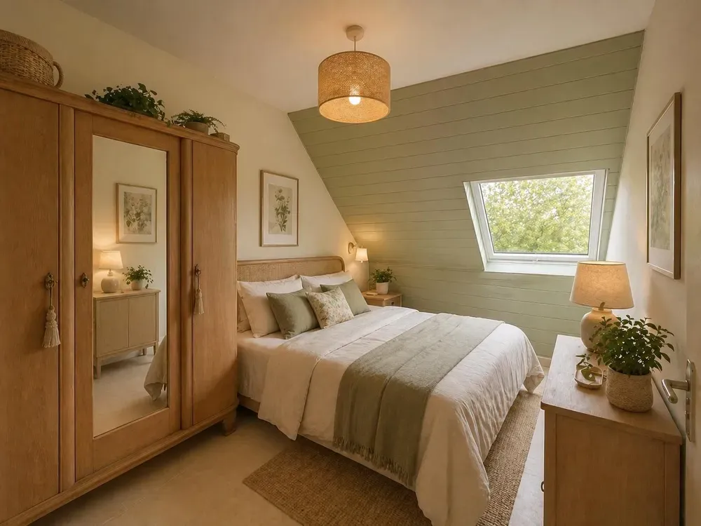 Chambres - Appartement 3 Pièces avec Vue Dégagée à Rouen
