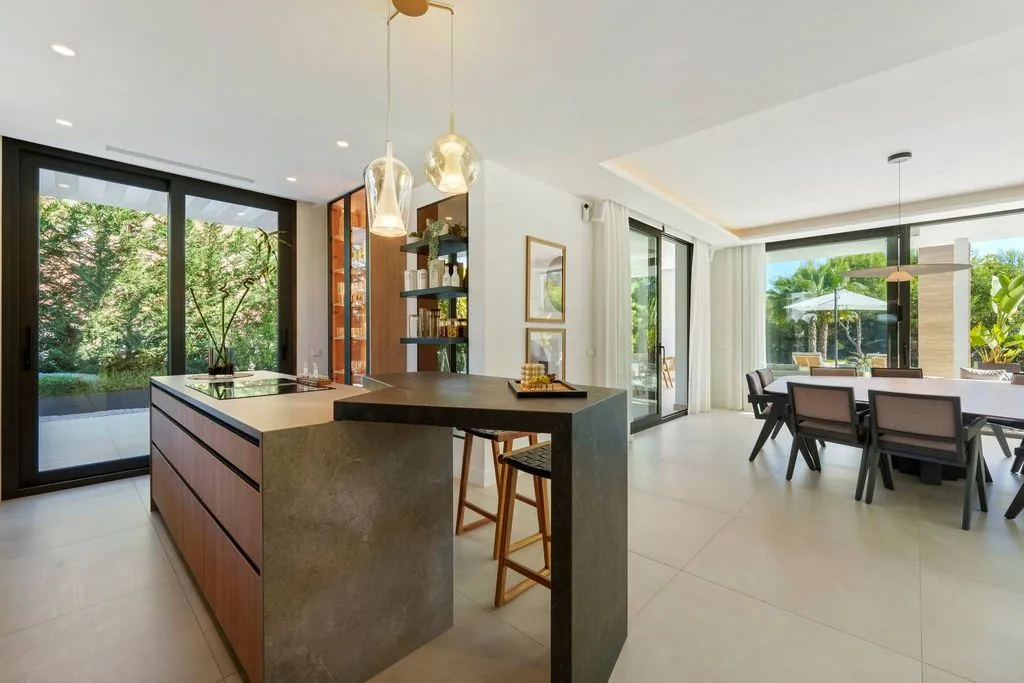 Köök - Luxury Villa with Infinity Pool in Marbella