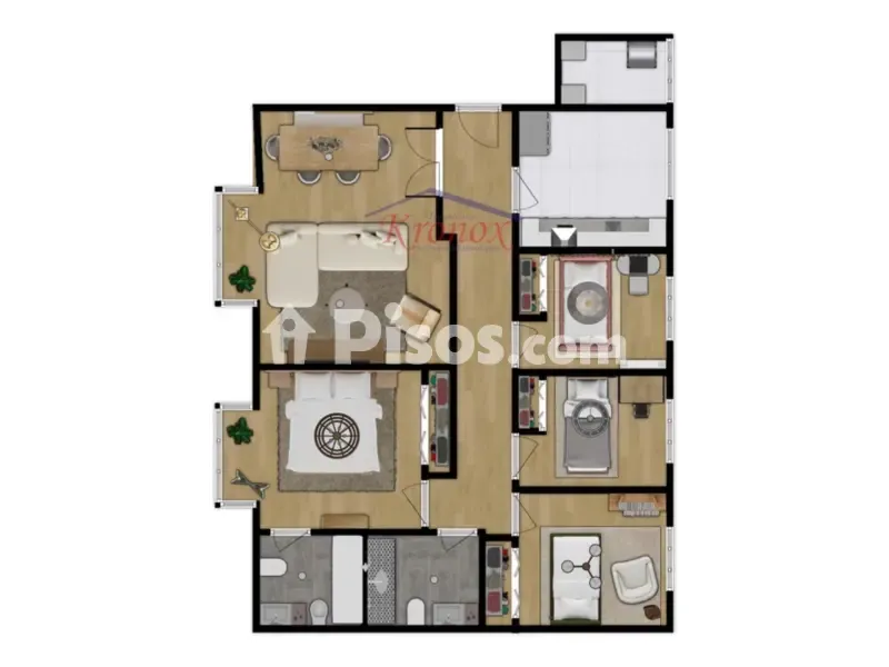 Planimetria - Spacious Apartment with South Orientation in Vallecas