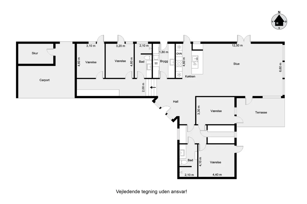 Plan - Contemporary Villa with Large Garden in Silkeborg