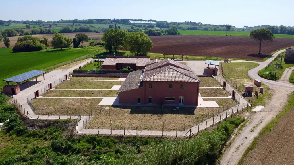 Aerial - Villa Portion with Private Garden in Perugia