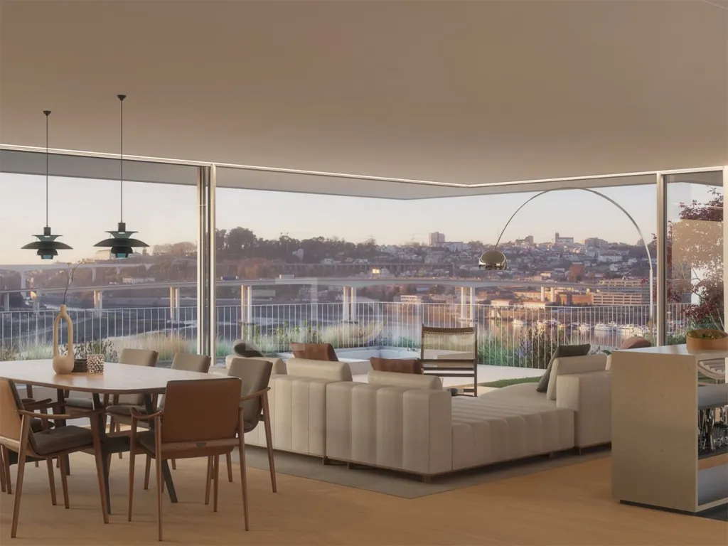 Séjour - T3 Apartment with Private Pool, Rio View, Porto