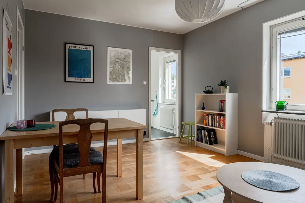 Salle à manger - Charming One-Bedroom Flat with Low Rent in Torsgatan