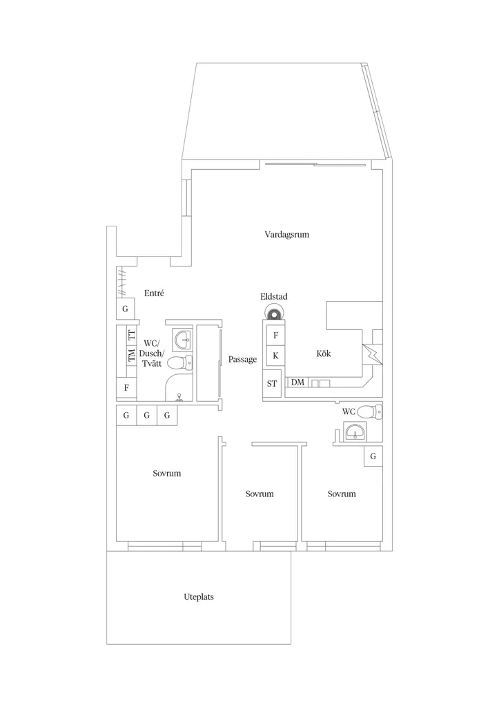 Plan - Modern Flat with Private Terrace in Djurängen