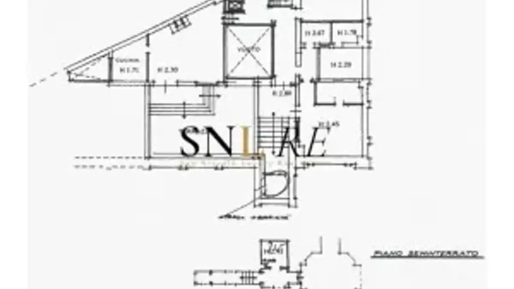 Planimetria - Rustic Attico with Terraces in Florence