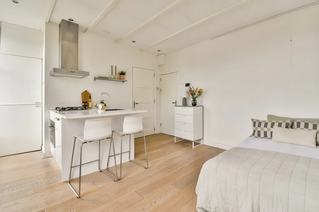 Bedrooms - Studio Apartment with Garden View in Oud-West