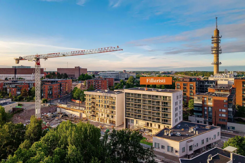 Vue aérienne - Modern Two-Bedroom Apartment with Sauna in Pasila
