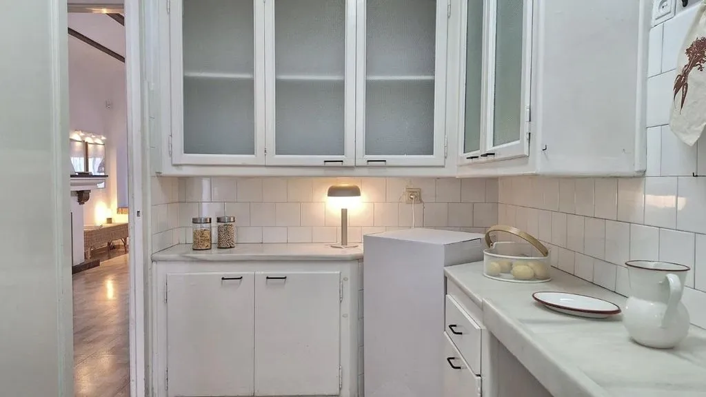 Cocina - Villa con vistas al mar en Premià de Mar