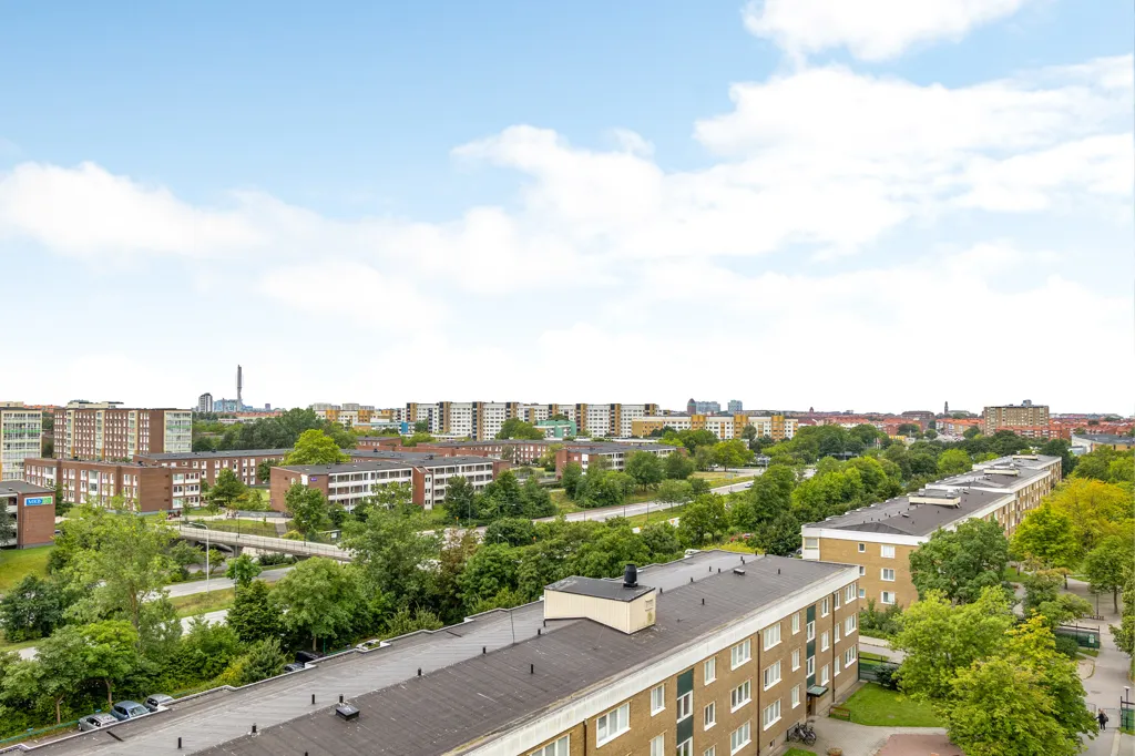 Vue aérienne - Apartment with Balcony and Malmö View in Gavl