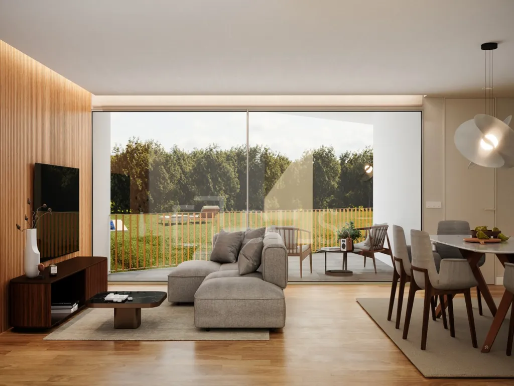 Séjour - T2 Apartment with Balcony in Porto