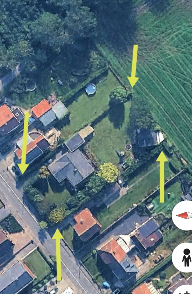 Vue aérienne - Villa Rénovée avec Vue sur les Champs à Zedelgem