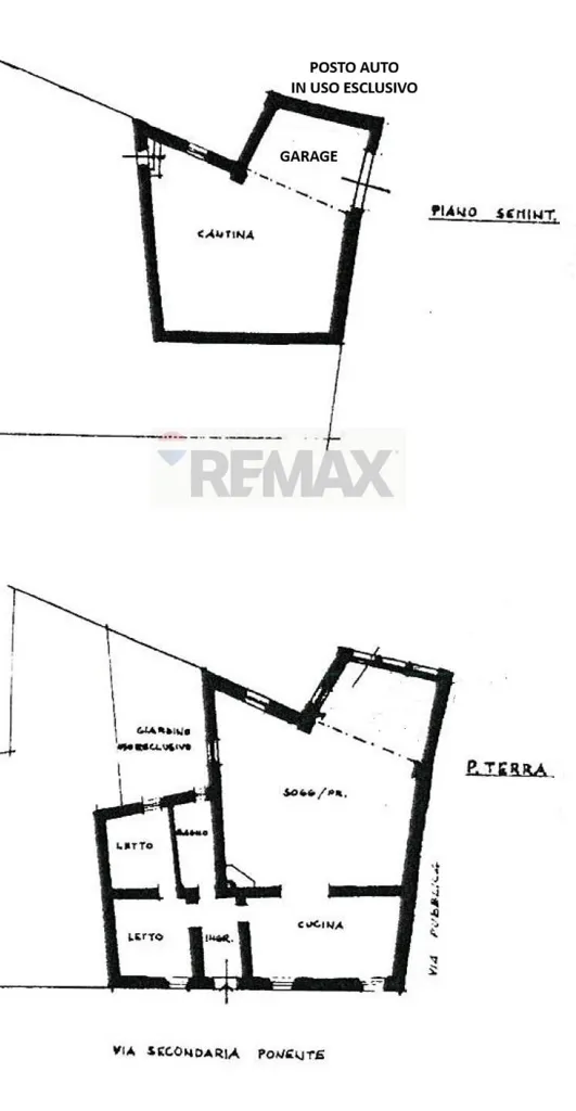 Floor Plan - Apartment with Private Courtyard in Mondaino