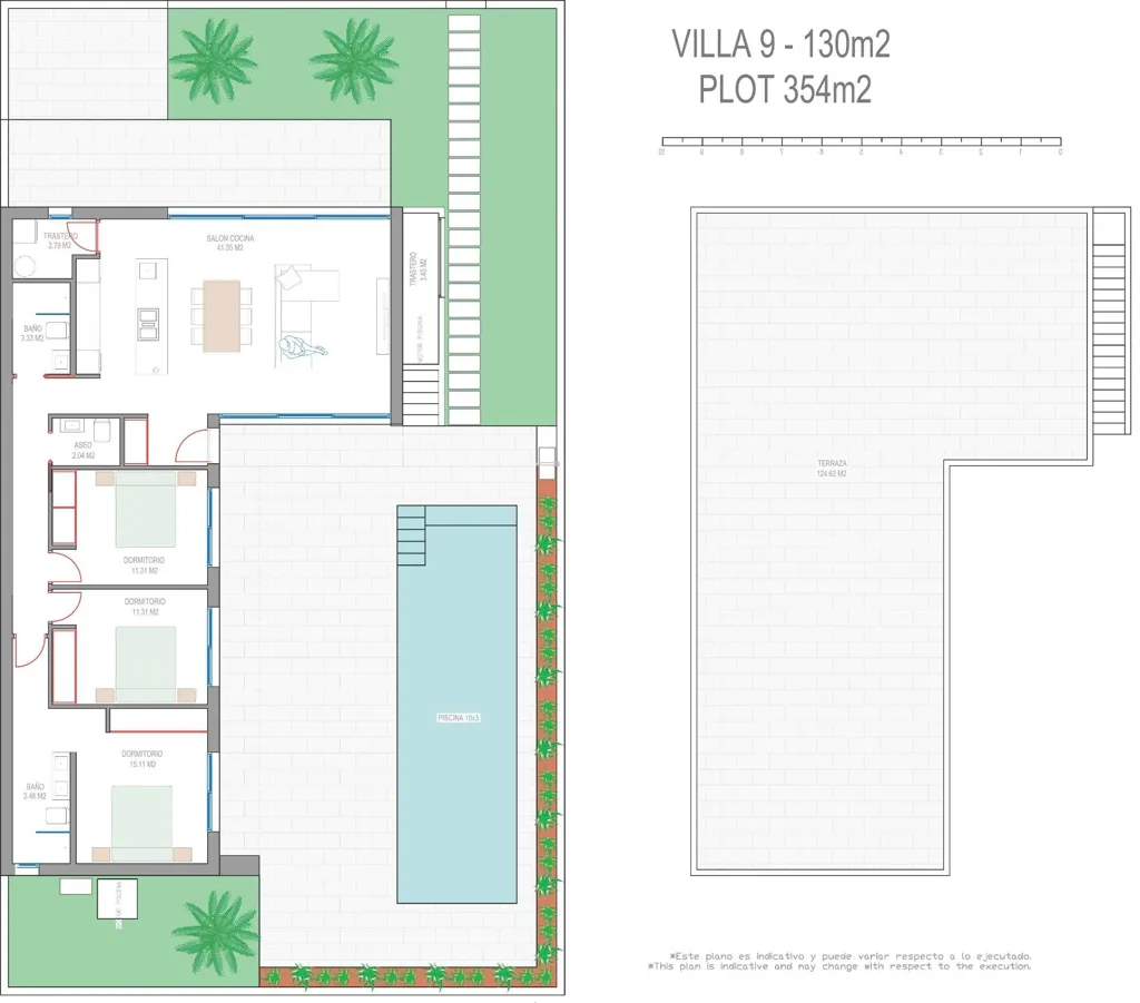 Plaan - Newly Built Villa with Pool in Los Alcázares
