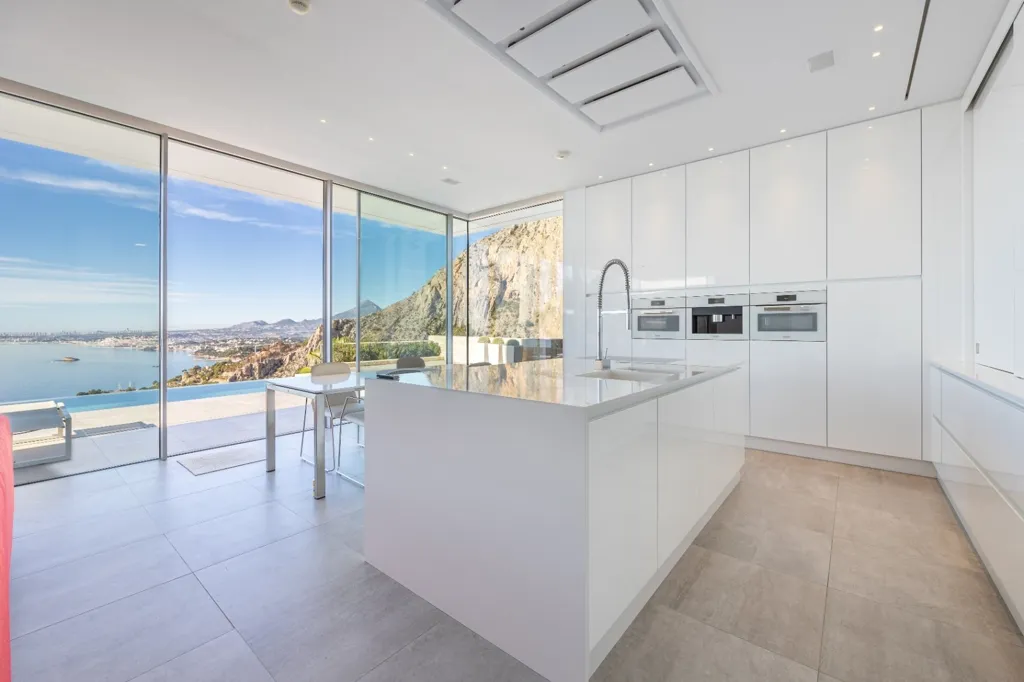 Köök - Modern Villa with Sea Views in Mascarat, Altea