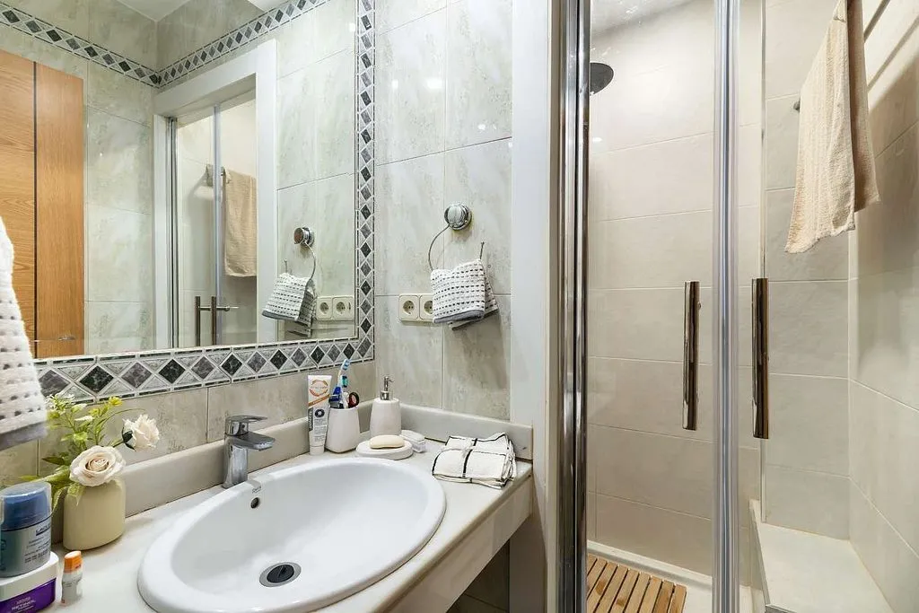Salles de bain - Duplex Flat with A/C in Opañel